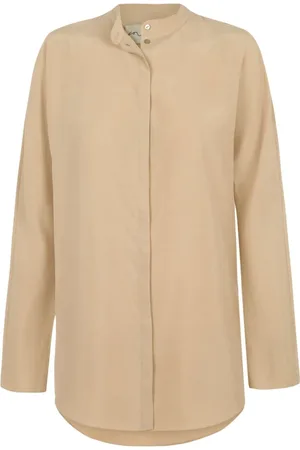 Cortana Bluser & Skjorter, Dame, , 2XL, Silkeskjorte med Mao-krave