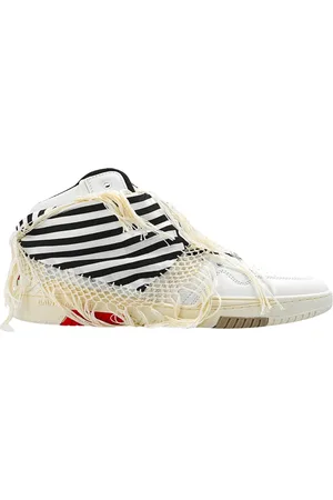 Saint Laurent Sko, Dame, Flerfarvet, 36 EU, Læder, Hvide Læder Sneakers Ss23