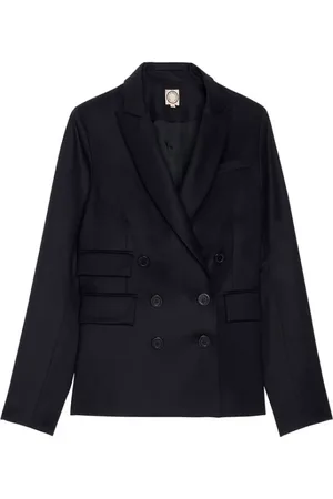 Inès de la Fressange Jakke, Dame, Blå, XS, Uld, Maurice jakke