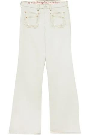 Inès de la Fressange Jeans, Dame, , W25, Bomuld, Rica ecru jeans x Notify - Rica ecru jeans x Notify