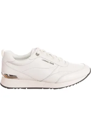 Michael Kors Sko, Dame, Hvid, 41 EU, Læder, Røde Runde Tå Sneakers