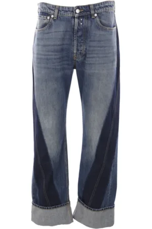 Alexander McQueen Jeans, Herre, Blå, L, Denim, Blå Denim Regular-Fit Jeans