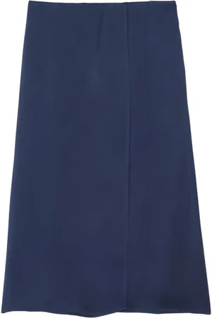 Inès de la Fressange Nederdel, Dame, Blå, 2XS, Linned, Aurelie Nederdel