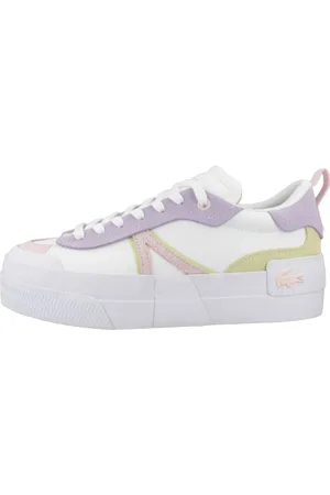 Lacoste Sko, Dame, Hvid, 39 EU, Læder, Platform Læder Sneakers