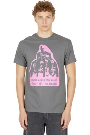 DTF.NYC Top, Herre, Grå, M, Bomuld, Tulip Mania T-Shirt