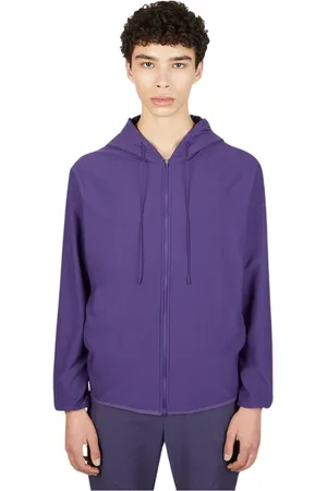 Post Archive Faction PAF Sweathshirts & Hoodies, Herre, Lilla, M, Polyester, Center Hooded Sweatshirt