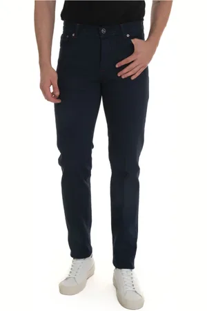 Kiton Bukser, Herre, Blå, W35, Denim, Moderne Slim-Fit Denim Jeans