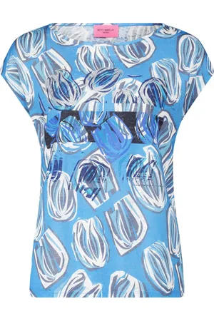 Betty Barclay Top, Dame, Flerfarvet, S, Uld, Glitter Print Casual T-shirt