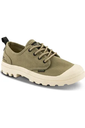 Palladium Sko, Dame, Grøn, 40 EU, Grøn Canvas Snøresko
