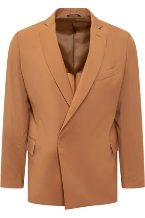 COSTUMEIN Jakke, Herre, Brun, M, Uld, Herre Enkeltknap Blazer