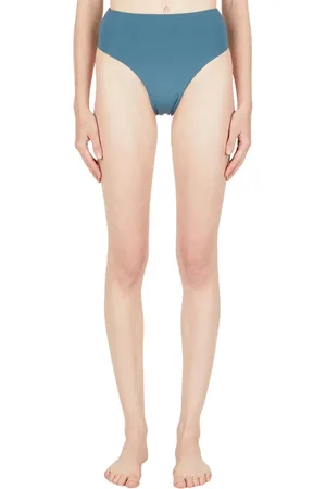 ZIAH Badetøj, Dame, Blå, 2XS, Retro High Waist Bikini Bottoms