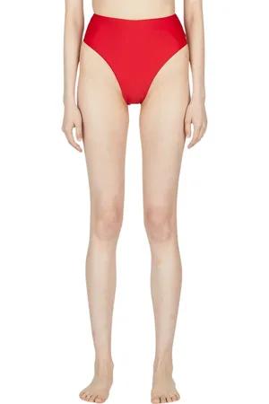 ZIAH Badetøj, Dame, Rød, L, Retro High Waist Bikini Bottoms
