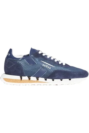 Ghoud Sko, Herre, Blå, 45 EU, Uld, Stilfulde Teeth Low Sneakers