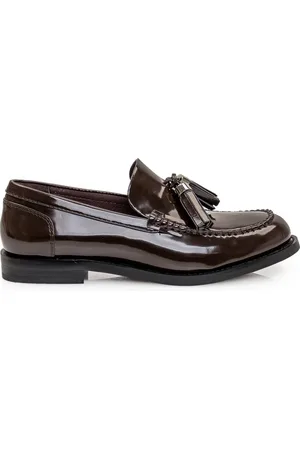 Jeffrey Campbell Sko, Dame, Brun, 41 EU, Brune loafers med sløjfedetaljer