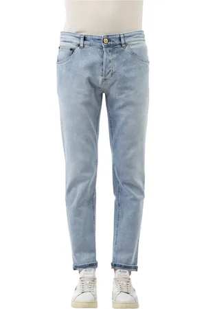PT Torino Jeans, Herre, Blå, W35, Denim, Slim-fit Reggae Fit Denim Jeans