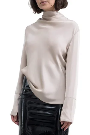 Ahlvar Gallery Bluser & Skjorter, Dame, Lyserød, XL, Uld, Stilfuld Ayumi Blouse