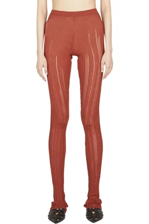 Marco Rambaldi Bukser, Dame, Brun, S, Ribstrikkede Leggings