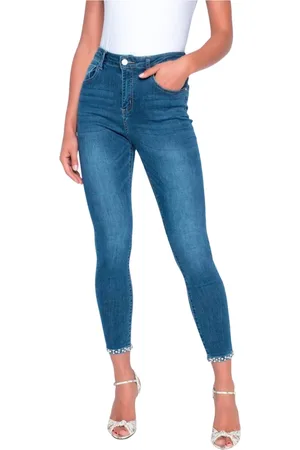 Frank Lyman Jeans, Dame, Blå, XL, Denim, Blå Denim Skinny Jeans