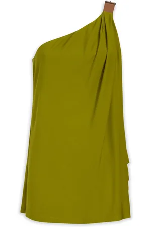 Alberta Ferretti Top, Dame, Grøn, M, Elegant Sleeveless Top