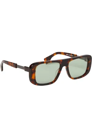 MARCELO BURLON Tilbehør, unisex, Brun, 55 MM, Geometriske Polygala Solbriller