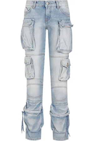 The Attico Jeans, Dame, Blå, W25, Denim, Blå Denim Lange Bukser
