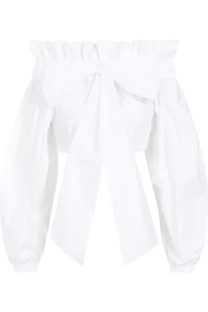 Patou Bluser & Skjorter, Dame, Hvid, S, Bomuld, Hvid Bomuld Bustier Top