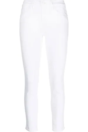 Jacob Cohen Jeans, Dame, Hvid, W29, Bomuld, Slim High Waist Skinny Jeans