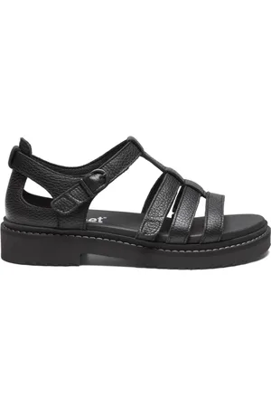 New Feet Sko, Dame, Sort, 37 EU, Komfort Velcro Sandaler