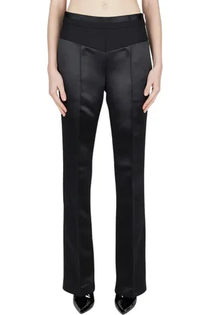 Helmut Lang Bukser, Dame, Sort, M, Satin, Satin Tuxedo Bukser