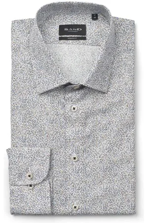 Tommy Hilfiger Skjorte, Herre, Grå, 4XL, Uld, Stilfuld Sand Casual Skjorte