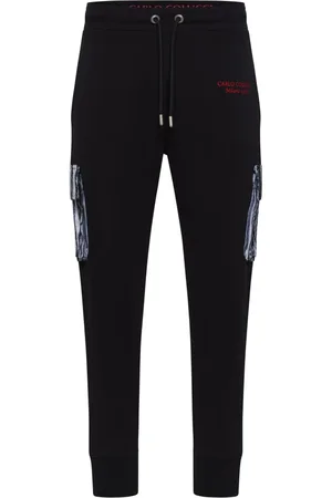 Carlo Colucci Bukser, Herre, Sort, XL, Behagelig Sweat Jogger til Mænd
