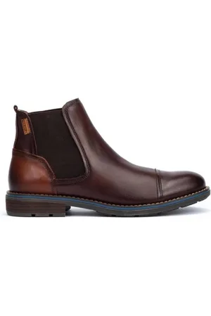 Pikolinos Sko, Herre, Rød, 45 EU, Uld, Elegante Chelsea-stil ankelstøvler