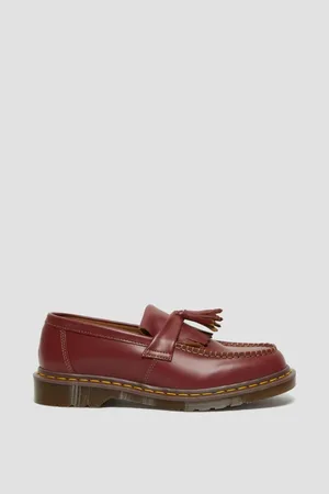 Dr. Martens Sko, Herre, Rød, 37 EU, Læder, Vintage Quilon Tassel Loafer