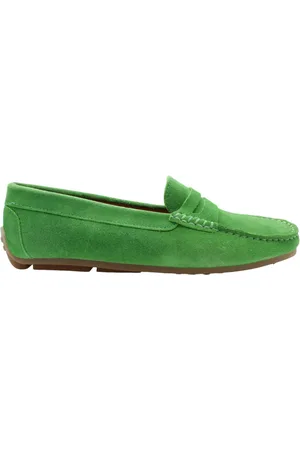 CTWLK. Sko, Dame, Grøn, 36 EU, Uld, Stilfulde Anglos Loafers til Kvinder