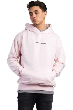 Family First Sweathshirts & Hoodies, Herre, Lyserød, S, Uld, Box Logo Hoodie