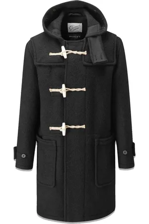 Gloverall Frakke, Herre, Sort, XS, Uld, Militærstil Frakke