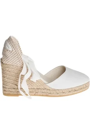 Espadrilles Sko, Dame, Hvid, 39 EU, Uld, Hvide Kilehæle