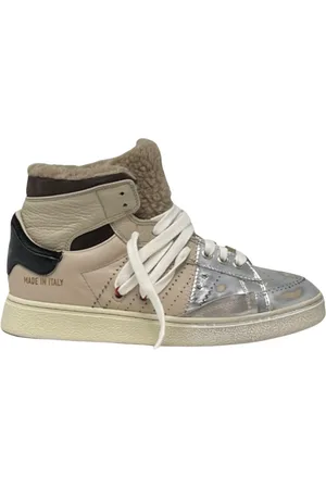 Hidnander Sko, Dame, Grå, 39 EU, Læder, Cage Dual Polar Fleece Sneakers
