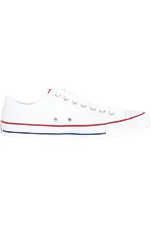 Converse Sko, Herre, Hvid, 45 EU, Klassiske hvide lavprofil sneakers