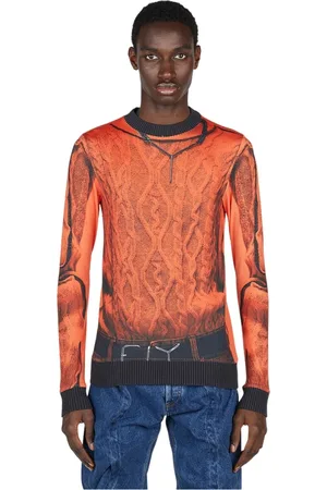 Y / PROJECT Top, Herre, , XS, Polyester, Grafisk Print Langærmet Top