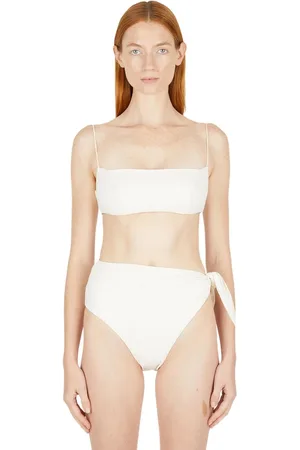 ZIAH Badetøj, Dame, Hvid, M, Uld, Fin Stropløs Bikini Top
