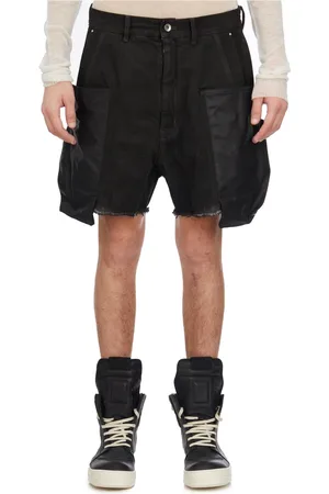 Rick Owens Shorts, Herre, Sort, W31, Denim, Cargo Denim Bermuda Shorts