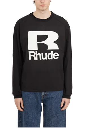 Rhude Sweathshirts & Hoodies, Herre, Sort, L, Uld, Stilfuld Petrol T-shirt