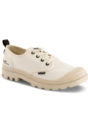 Palladium Sko, Dame, Hvid, 37 EU, Hvide Lærredssnøresko