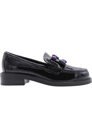 Brù Milano Sko, Dame, Sort, 38 EU, Uld, Stilfulde Unimak Mocassin Loafers
