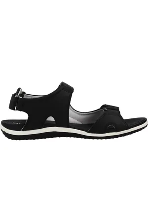 Geox Sko, Dame, Sort, 37 EU, Uld, Stilfulde Flade Sandaler