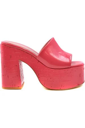 HAUS OF HONEY Sko, Dame, Lyserød, 37 EU, Uld, Elegant Hælede Mules Sandaler