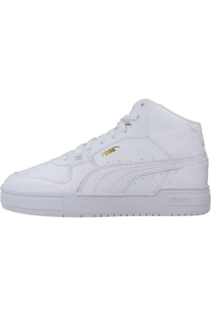 PUMA Sko, Herre, Hvid, 43 EU, Uld, Stilfulde Mid-Top Sneakers til Mænd