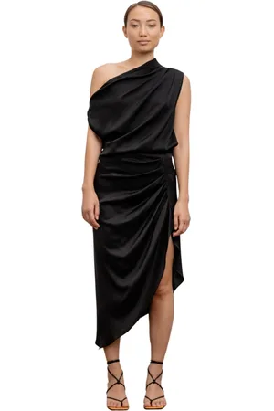Ahlvar Gallery Top, Dame, Sort, M, Uld, Silke Tank Top med Off-Shoulder Cut