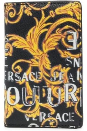 VERSACE Tilbehør, Herre, Flerfarvet, ONE SIZE, Uld, Barok Print Kortholder